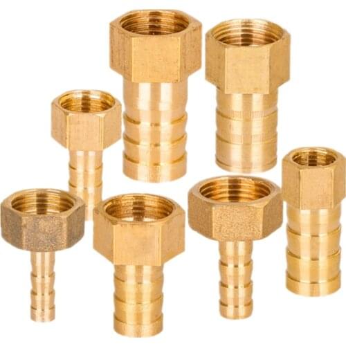 Brass Hose Fitting 4mm 6mm 8mm 10mm 19mm Barb Tail 1/8" 1/4" 1/2" 3/8" BSP Female Thread Copper Connector Joint Coupler Adapter