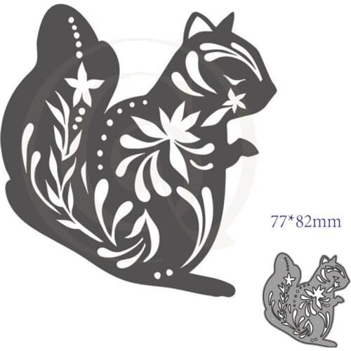 Metal Cutting Dies Cut Mold Animal squirrel Decoration Scrapbook Paper Craft Knife Mould Blade Punch Stencils