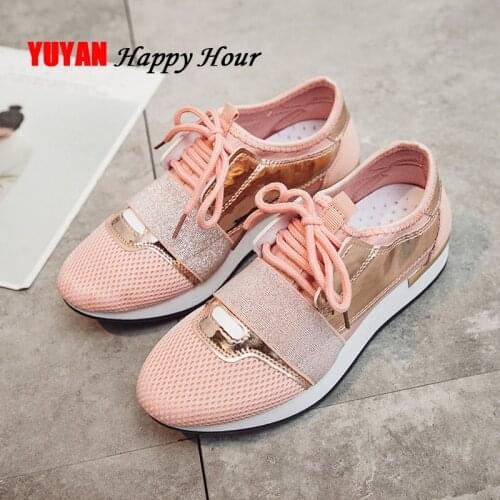 Fashion Sneakers for Women Flat Casual Shoes Breathable Mesh Shoes Brand Womens Flats YX001