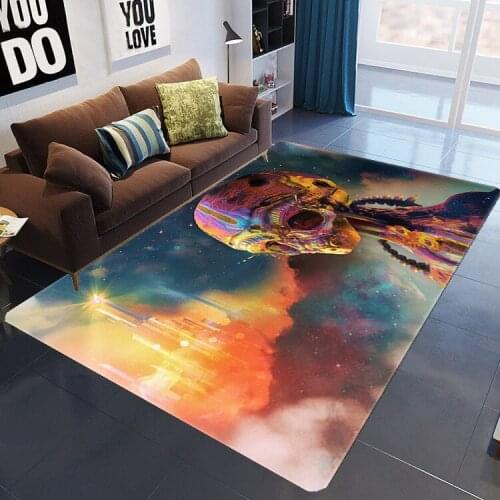 New Skulls Pattern Large Carpets For Living Room Bedroom Decor Rug Skull 3D Printed Halloween Rugs Area Carpet Mat Kitchen Party