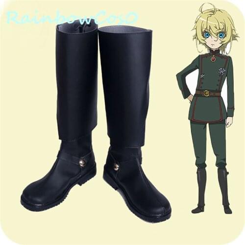 RainbowCos0 Cosplay Shoes The Saga of Tanya the Evil Tanya Von Degurechaff Boots Props Game Anime Halloween