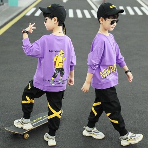 Autumn Fashion Baby Clothes Unisex Cotton Outfit Vintage Baby Clothes Fall Designer Roupas Infantis Clothing for Kids AB50TZ