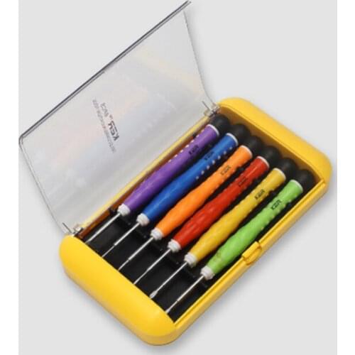 6pcs Watch glasses maintenance screwdriver colour Mini precision screwdriver phillips slotted Hardware tools