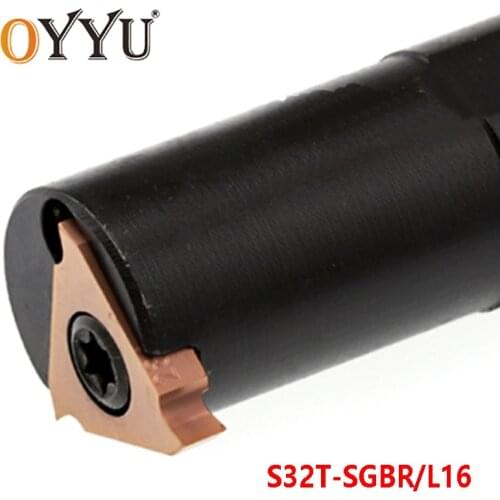 OYYU S32T-SGBR16 S32T-SGBL16 SGBR SGBL 32mm Lathe Cutter Shank Turning Tools Holder Cutting Carbide Inserts Arbor