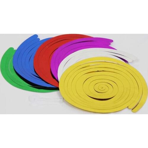 6pcs/set Spiral Pendant Foil Line for Wedding Balloons Garland Decorations Hanging Star Happy Birthday Party Supplies