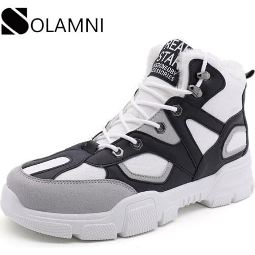 Plus Size Casual Shoes Men High Top Sneakers Breathable Anti-Slip Platform Shoes Male Lace Up Winter Boots Comfort Fit Shoes 46