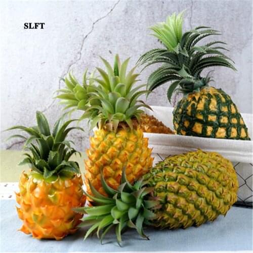Festive supplies props Home hotel supermarket Shop Store decoration Foam PU Plastic fake fruit artificial Simulation pineapple