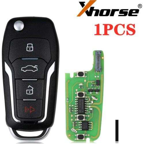 XHORSE Super Remote Key for Ford Style Flip 4 Buttons Built-in Super Chip XEFO01EN English Version 1PCS