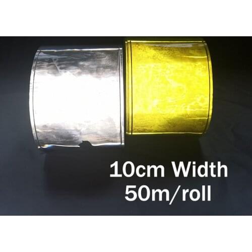 10cm*50M/roll Reflective Material Sewing cloth Fluorescent PVC Strip High visibility Reflection Traffic Safety Warning Tape