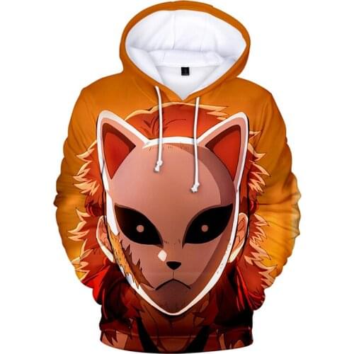 New 3d Hoodies Pullover Japanese Anime Blade of Ghost Print Fashion Men Women Hoodie Casual Long Sleeve 3D Hooded Sweatshirt Top