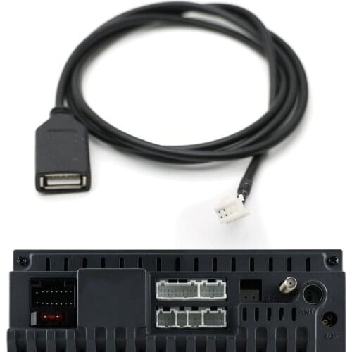 Universal USB Female Interface to 8 Pin Connector Cable Adapter for Car Radio Android Stereo 1M