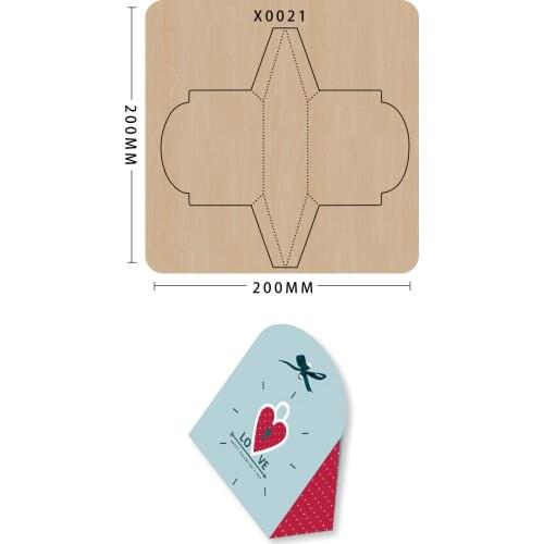 Scrapbooking cutting die Hand-held storage gift candy packaging decoration bag cutting knife mold Suitable for big shot machines