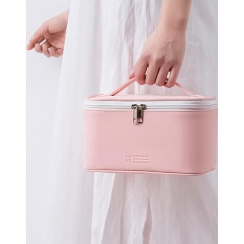 Womens Makeup Bag Cosmetic bag Waterproof Portable Large Capacity Lightweight Jewelry Digital Toiletry Pouch for Vacation