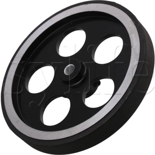 300x6mm Industrial Aluminum Rubber Measuring Rotary Encoder Meter Wheel