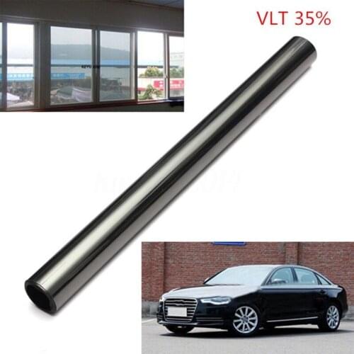 50cmX152cm Anti scratch adhesive reflective film VLT35% metallized car window tint film