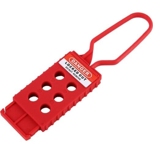6-Hole Security Insulation Lockout Hasp, Spark-proof nylon construction