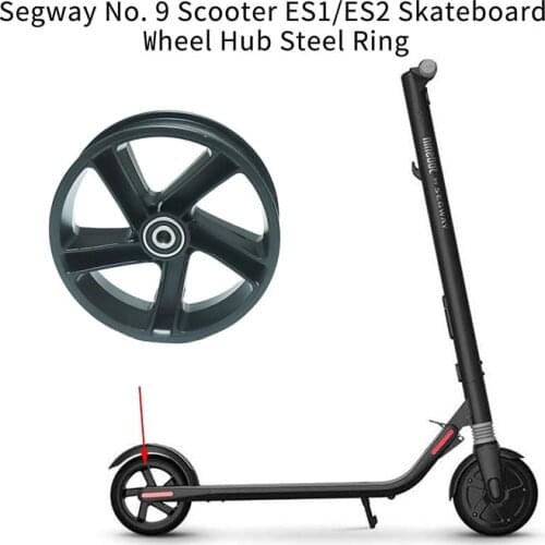 8.5 Inch Aluminum Wheel Hub Steel Ring For Xiaomi Ninebot Segway ES1 ES2 Electric Scooter Rear Wheel Explosion-Proof Tire