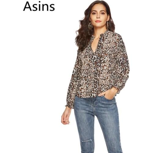 Блузки с принтом Asins China At AliExpress