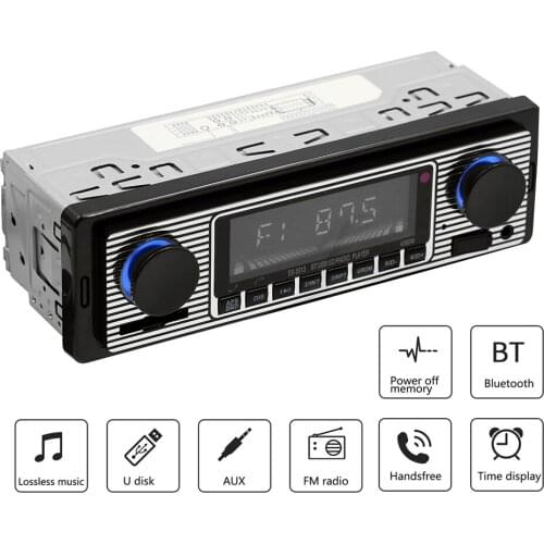 LEEPEE Bluetooth Wireless TF USB AUX Support Audio FM MP3 Multimedia Player Stereo In-dash Auto Electric Parts 12V Car Radio