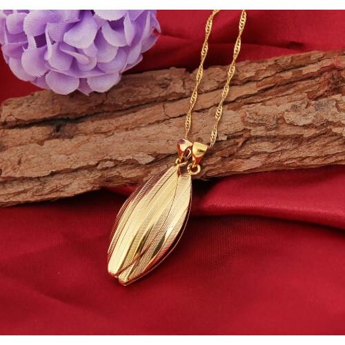 Bangrui gold color Oval Pendant Necklace Wedding Jewelry For Women tatement Ethiopian African Mental Gold Necklace Pendant