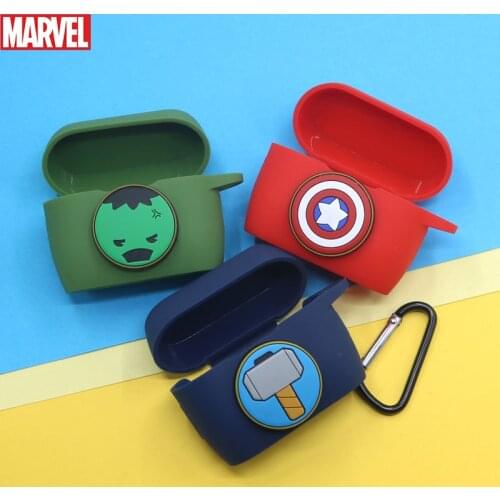 Marvel Bluetooth Earphone Case Cover For Meizu POP2 Soft Silicone Wireless Earphone Case Shell With Hook Headphone Accessories