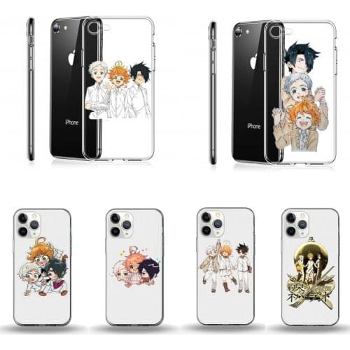 The Promised Neverland anime Phone Case Transparent for iPhone 6 7 8 11 12 s mini pro X XS XR MAX Plus protective shell etui