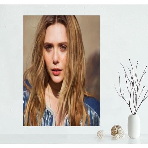 Nice Elizabeth Olsen Canvas Poster Bedroom Home Decoration Wall Poster Art Print Silk Fabric Gift For Friend 50x75CM,60x90CM
