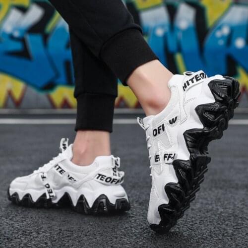 2021 Fashion Mens Casual Shoes Breathable Mesh Light Rubber Height Increasing Sneakers Outdoor Trainers Walking Falts Male