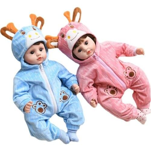 Reborn Doll 47cm Vinyl Reborn Doll Simulation Baby Doll Soothing Sleep Cute Doll dolls for girls reborn baby doll mini toys