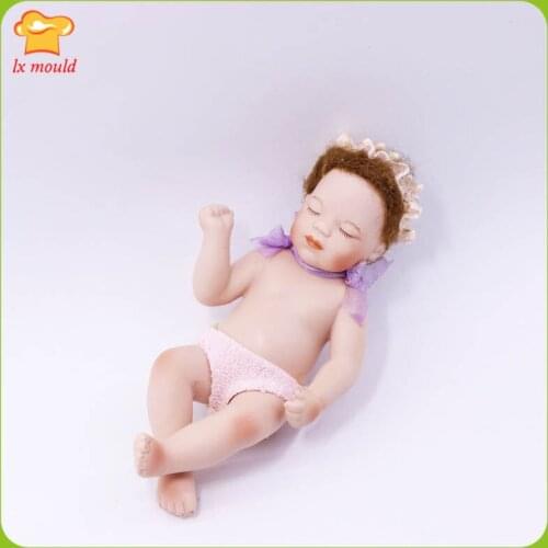 2020 New 3D Silicone Wedding Soap Candle Candy Mold Newborn Baby Sleeping