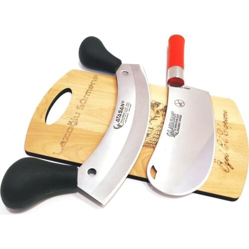 Knife Chef Knife Row Armor Mincer Chopper Pita Pastry Onion Pizza Cutter Meat Kitchen Knife Set