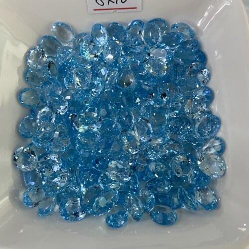 Oval 9x7mm 2.1 Carats Natural Topaz Sky Blue Color AAA High Quality Loose Gemstones