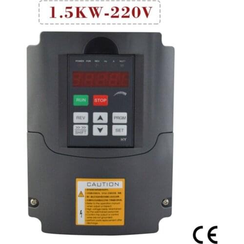 Frequency inverter 1.5kw 220v 1 phase input 3 phase output motor speed controller vfd variable frequency drive inverter