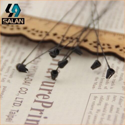 Factory direct sales of black plastic needle hand needle tag line plastic hanging rods deduction tag buckle luggage chain rope a