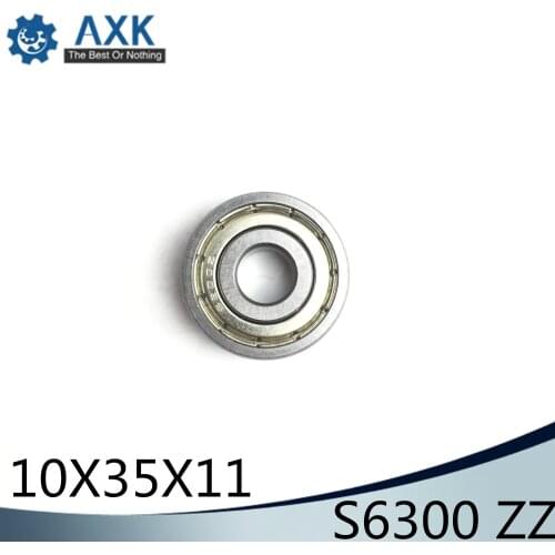 S6300ZZ Bearing 10*35*11 mm ( 10PCS ) ABEC-1 S6300 Z ZZ S 6300 440C Stainless Steel S6300Z Ball Bearings