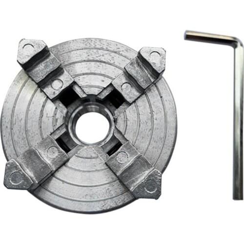 SHGO HOT-Four 4 Jaw Chuck Z011A For Metal Mini Lathe M12X1Mm Threaded Back 1.8~56Mm/12~65Mm Mini Collet Lathe Accessory