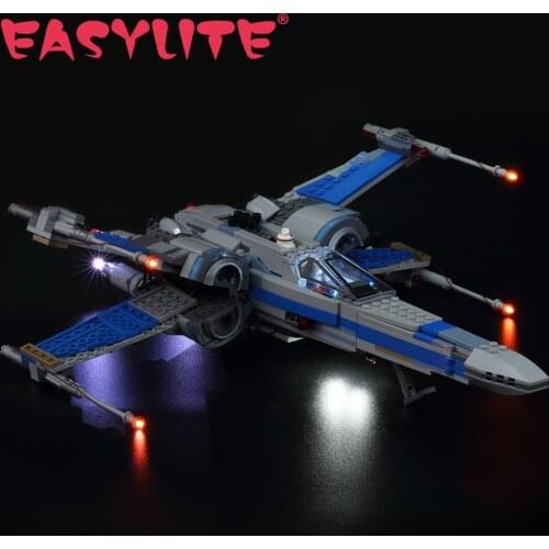 LED Light Set For 75102 Compatible With 05029 05004 X-wing Fighter DIY Toys Blocks Bricks Only Lighting Kit Not Include Model