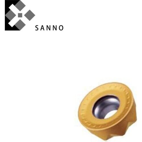 High quality cnc carbide inserts RYMX1004-M / RYMX1205-M TT9080 10pcs R6 milling machining blade