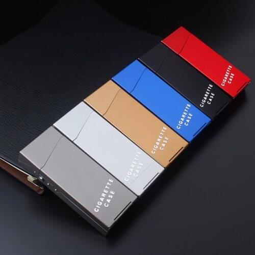 Cigarette Ultra Cigarette Accessories 1 Pcs Aluminium Alloy Cigarette Case Accessories 20 Cigarette Case