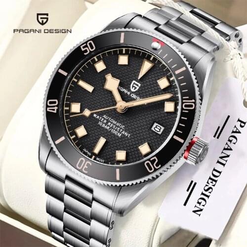 2021 PAGANI DESIGN BB58 Mens Watches Luxury Military Mechanical Automatic Watch 100M Waterproof Stainless Steel NH35 Movement