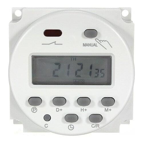 50PCS CN101A DC 12V 220V 24V 110V 16A LCD Digital Programmable Control Power Timer Switch Time Relay