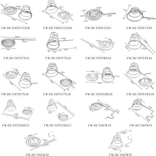 50Pcs/Lot Variety Sizes AA Battery Positive Negative Conversion Spring Contact Plate AAA Battery Spring