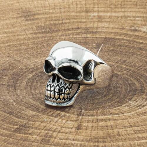 925 sterling Silver Dry Head Motif Ring