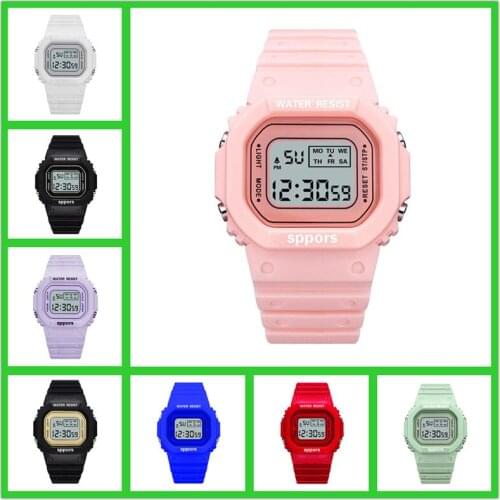 Multifunctional Alarm Clock Waterproof LED Watch for Boys Electronic Watch for Girls Student Clock Relojes Mujer Children Watch