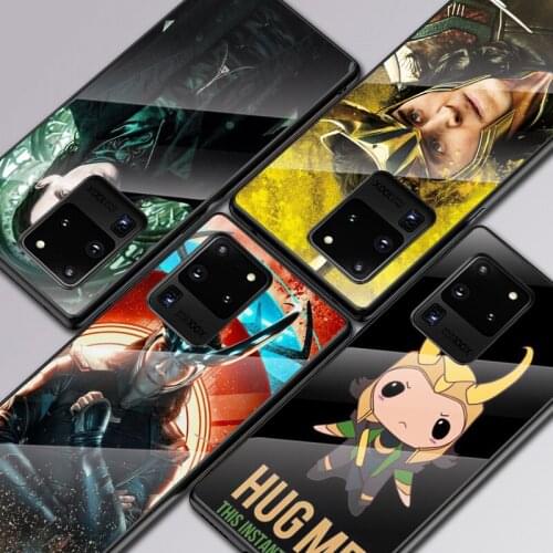 Marvel Loki Thor For Samsung Galaxy S20 FE S10e S10 S9 S8 Ultra Plus Lite Plus 5G Tempered Glass Cover Phone Case