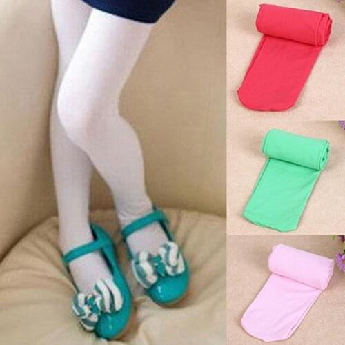 Girls Kids Tights Lot Candy Color Pantyhose Stockings Soft Stretch Velvet Ballet Socks Lovely Beautiful Stocking for Spring