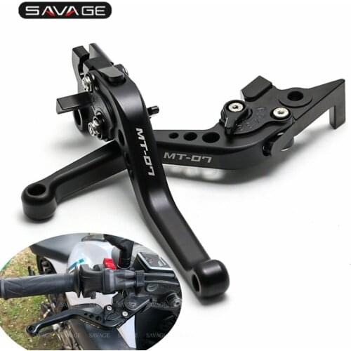 For YAMAHA MT07 MT 07 2014-2020 Short Brake Clutch Lever MT 09 FZ07 MT09 FZ09 Accessories Motorcycle Levers With LOGO