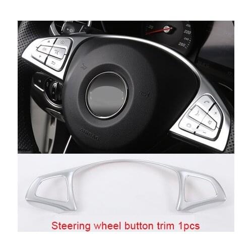 For Mercedes Benz CLA CLA200 220 chrome steering wheel button trim 1pc
