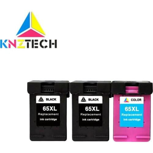 KNZTECH Ink cartridge 65XL Compatible for hp 65 XL Cartridge hp65xl hp65 Envy 5010 5020 5030 5032 5034 5052 5055 printer