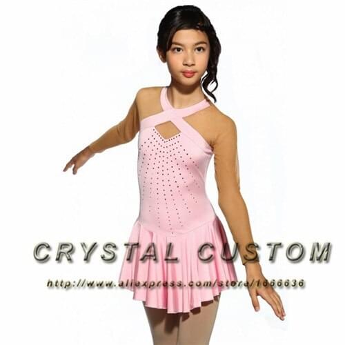 Hot Sales Figure Ice Skating Dresses For Girls New Brand Vogue Figure Skating Competition Customized Dress DR2984